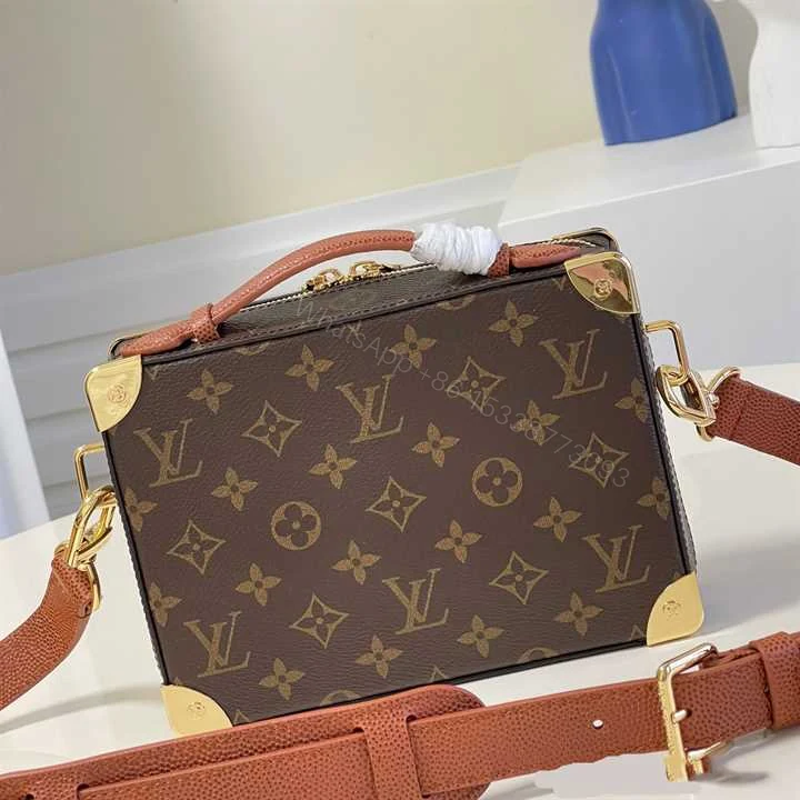 View 9 of LOUIS VUITTON X NBA HANDLE TRUNK MONOGRAM COATED CANVAS TEXTILE LINING IN BROWN M45785
