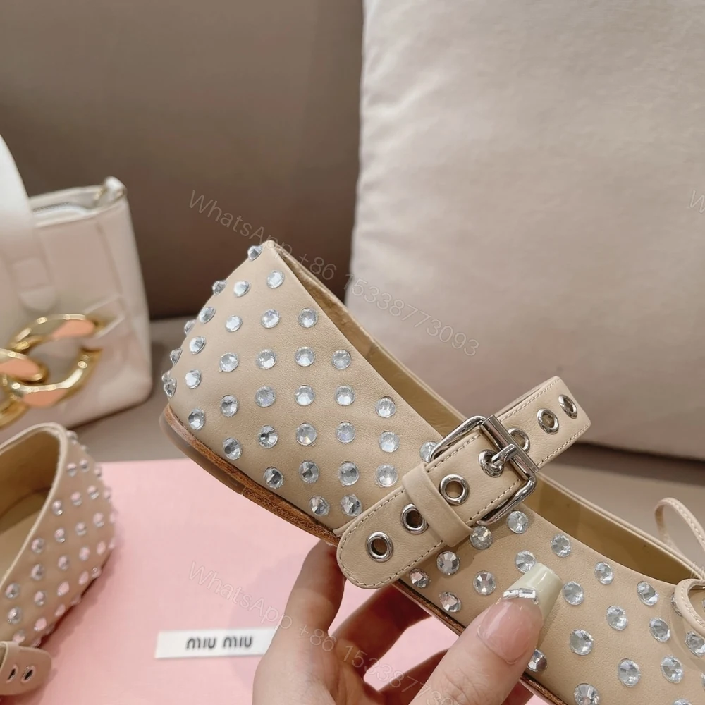 View 4 of MIUMIU BALLERINAS IN BEIGE