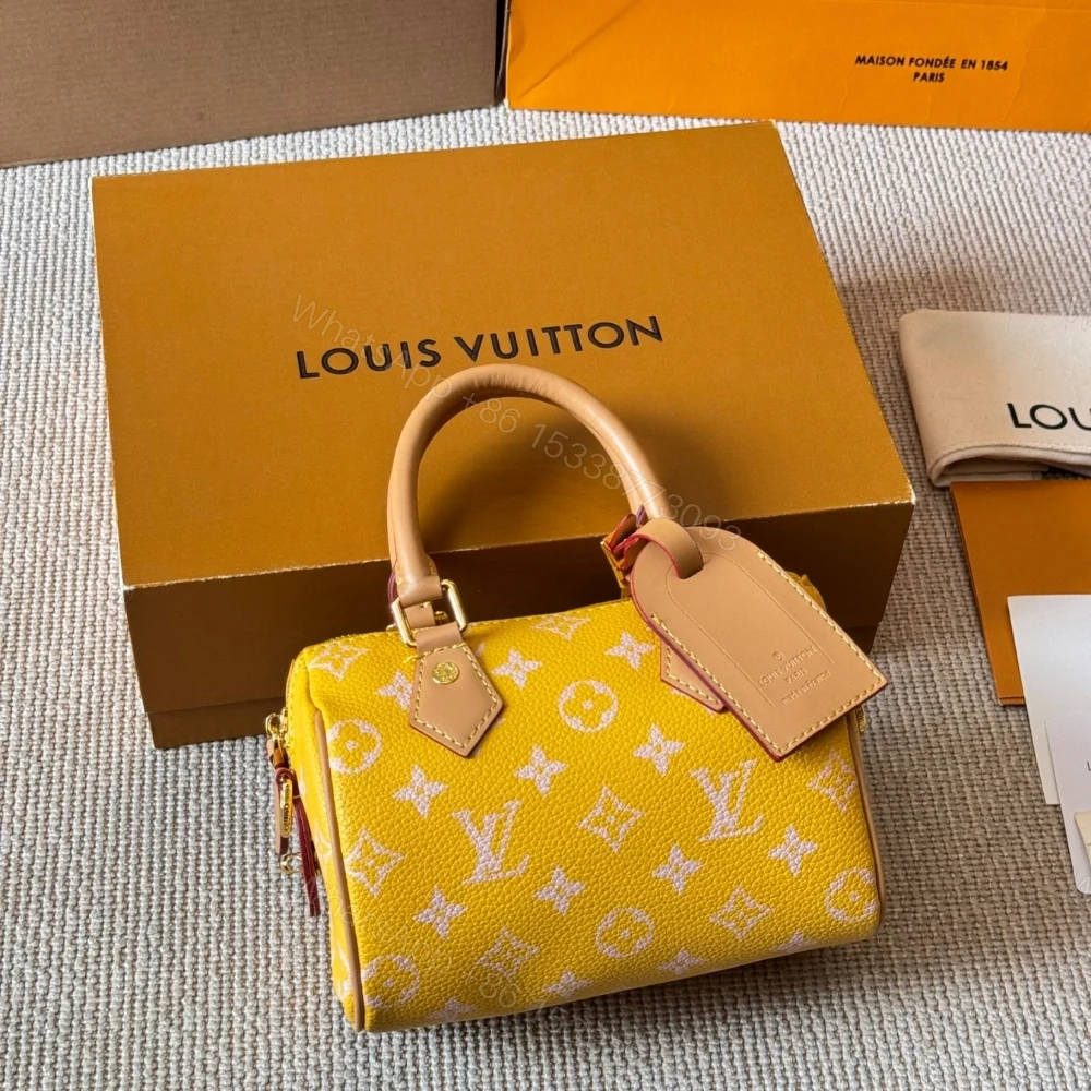 View 4 of Louis Vuitton Nano Speedy Yellow 16Cm
