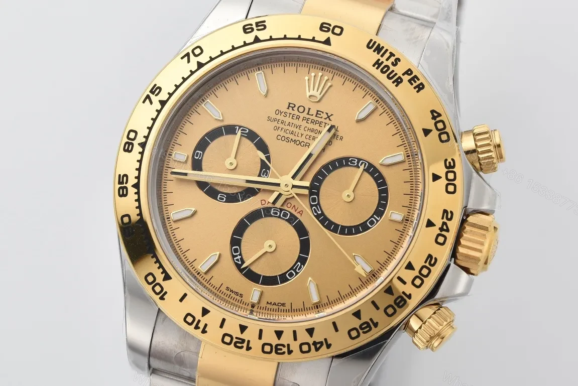 View 2 of AR Factory Clean Factory Clean Rolex Daytona Two-Tone Black Dial