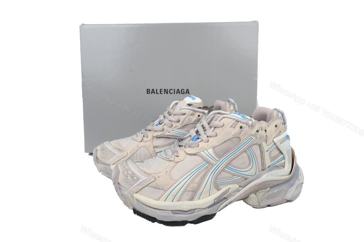 View 6 of Balenciaga Runner Sneaker Brown Blue 772767 W3RNY 2240