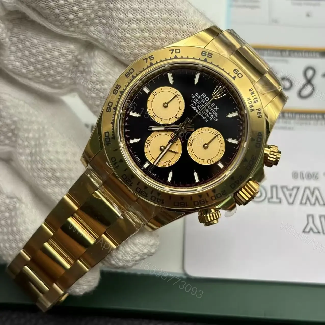 View 4 of Superclone Rolex Daytona Intense black Dial 126508