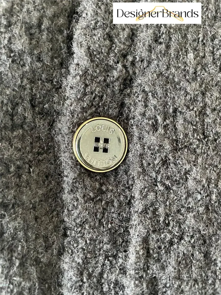 View 7 of Cozy Boucle Knit Cardigan – Bold LV Monogram, Signature Style
