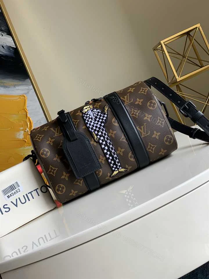 View 6 of LOUIS VUITTON CITY KEEPALL MONOGRAM CANVAS OTHER IN BROWN M45652