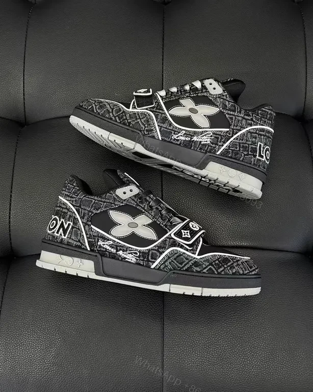 View 4 of Bold Monogram Luxe Sneakers: Signature Comfort High-Tops