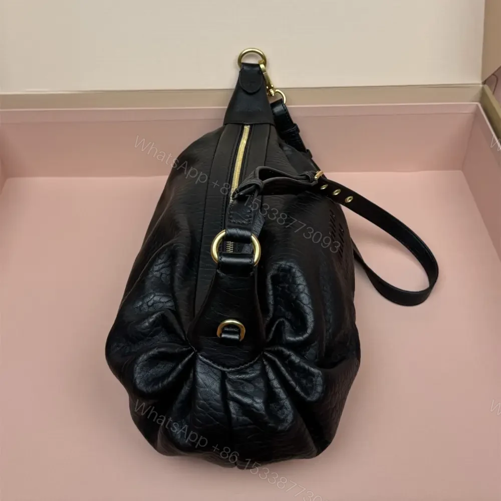 View 4 of 高仿miumiu*5BC191小羊皮單肩包黑色免檢版