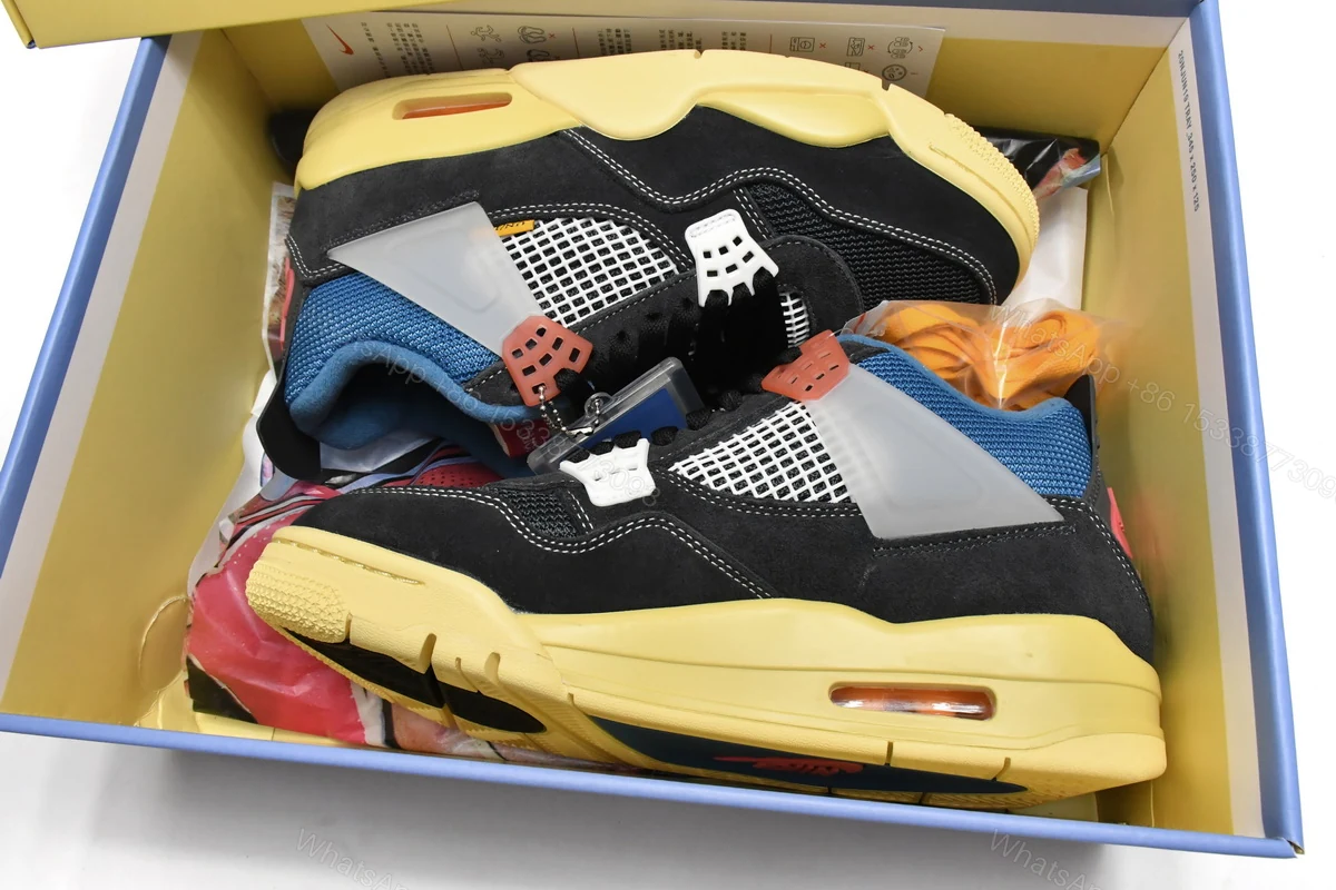 Union LA x Air Jordan 4 Retro SP Off Noir Black DC9533-001 (Top Quality) — view 2