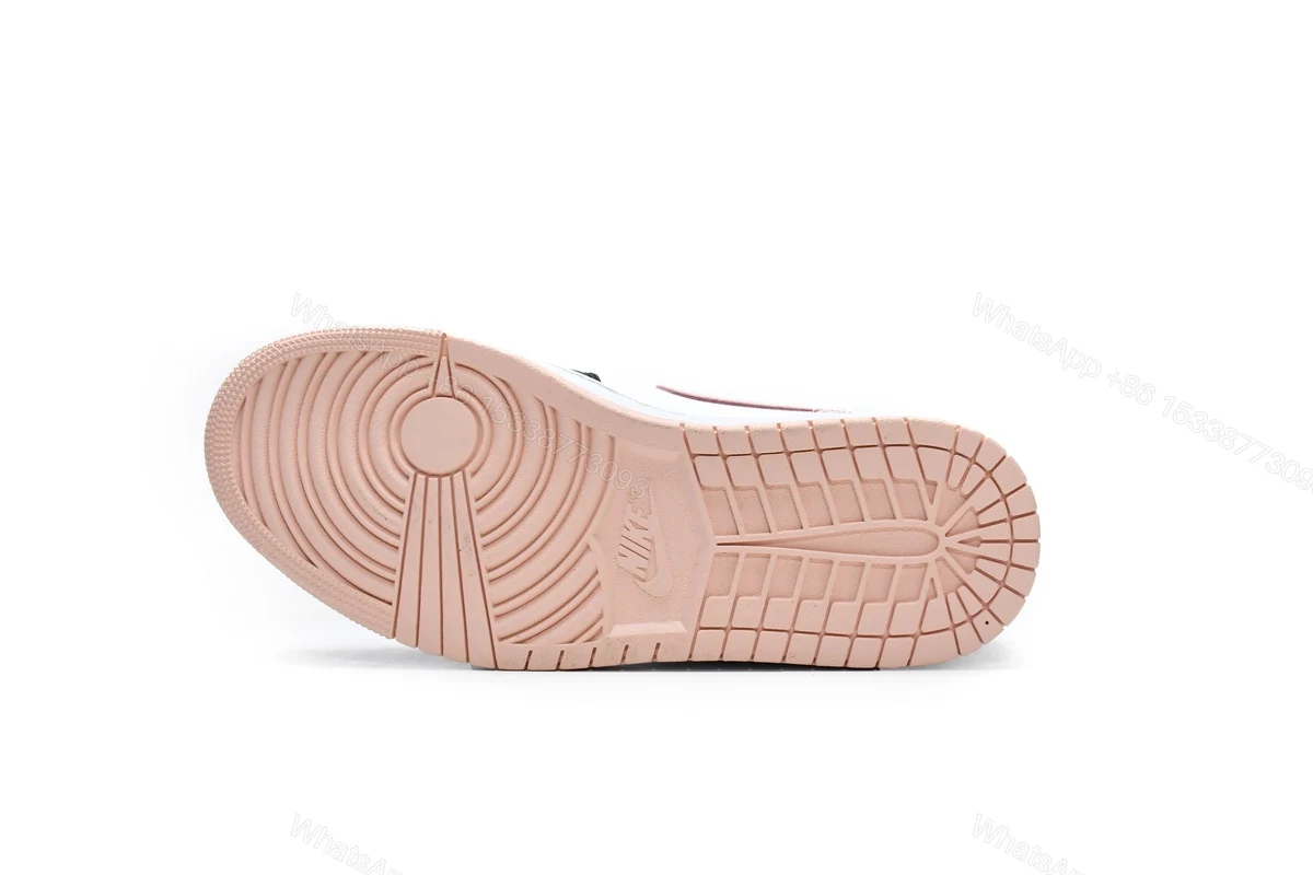 View 8 of Air Jordan 1 Mid Crimson Tint Toe (GS) 554725-133