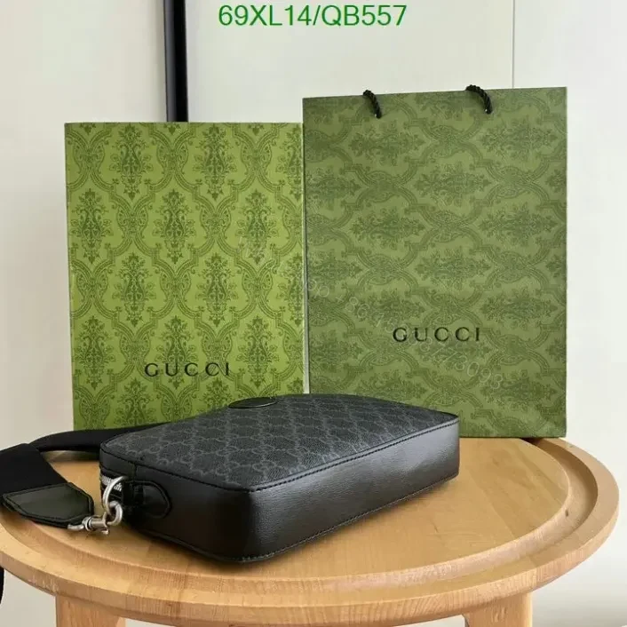 View 3 of Gucci Replica Interlocking G Prestige Messenger Bag QB557