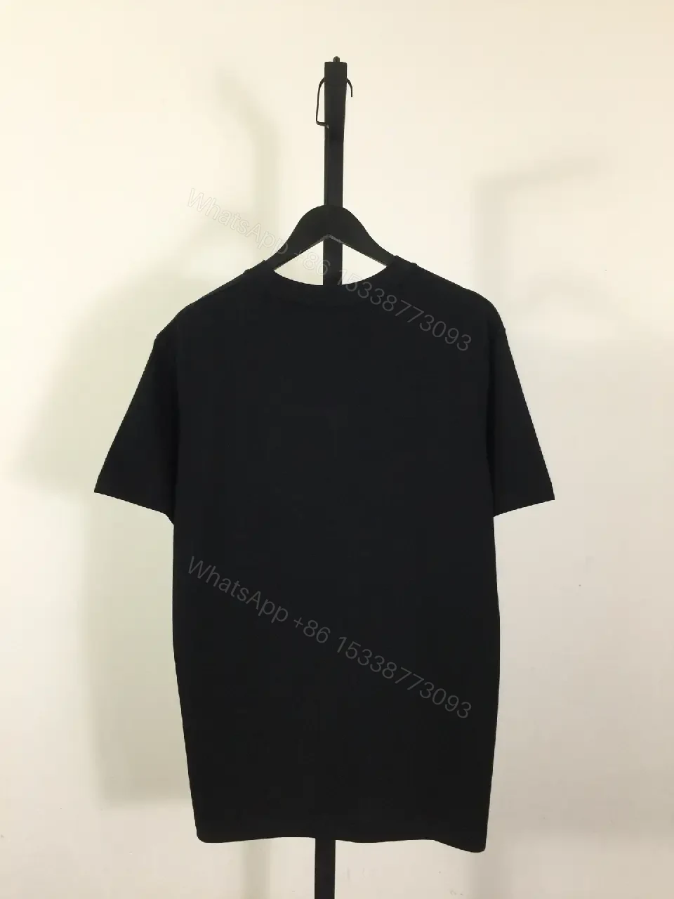 View 7 of Bold Cotton Tee, Black, Luxe Streetwear, Statement Logo Tee