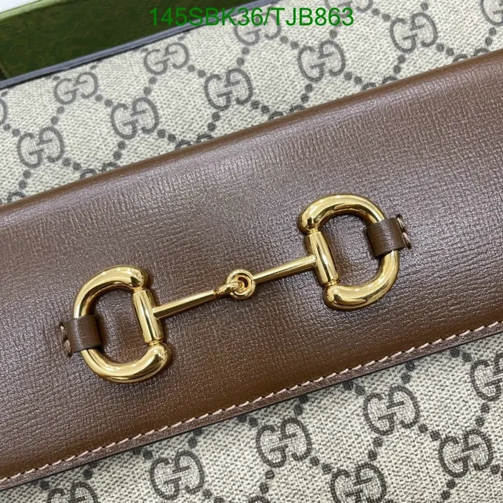 View 3 of Gucci Beige and Ebony Shoulder Bag featuring GG Supreme Canvas 645454