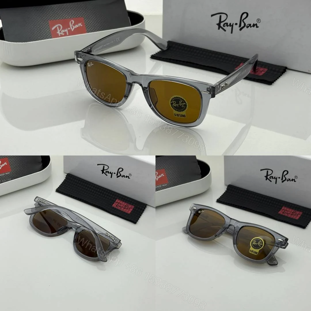 View 2 of First Copy Ray-Ban 2140 Grey Brown Sunglasses UV Protected Premium Quality