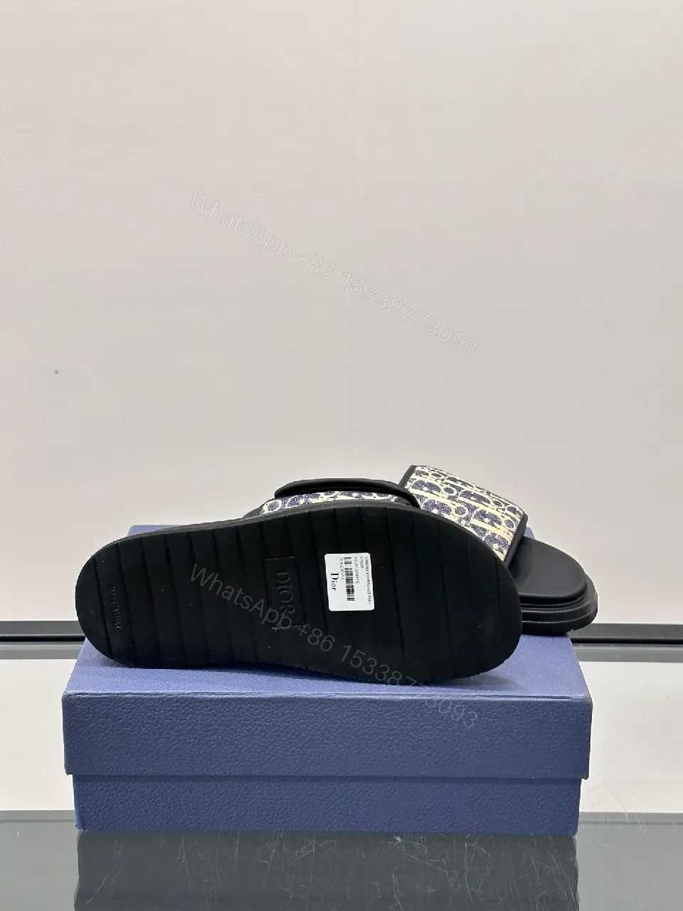 View 7 of Patterned Luxe Slides with Signature Detail - Summer Comfort