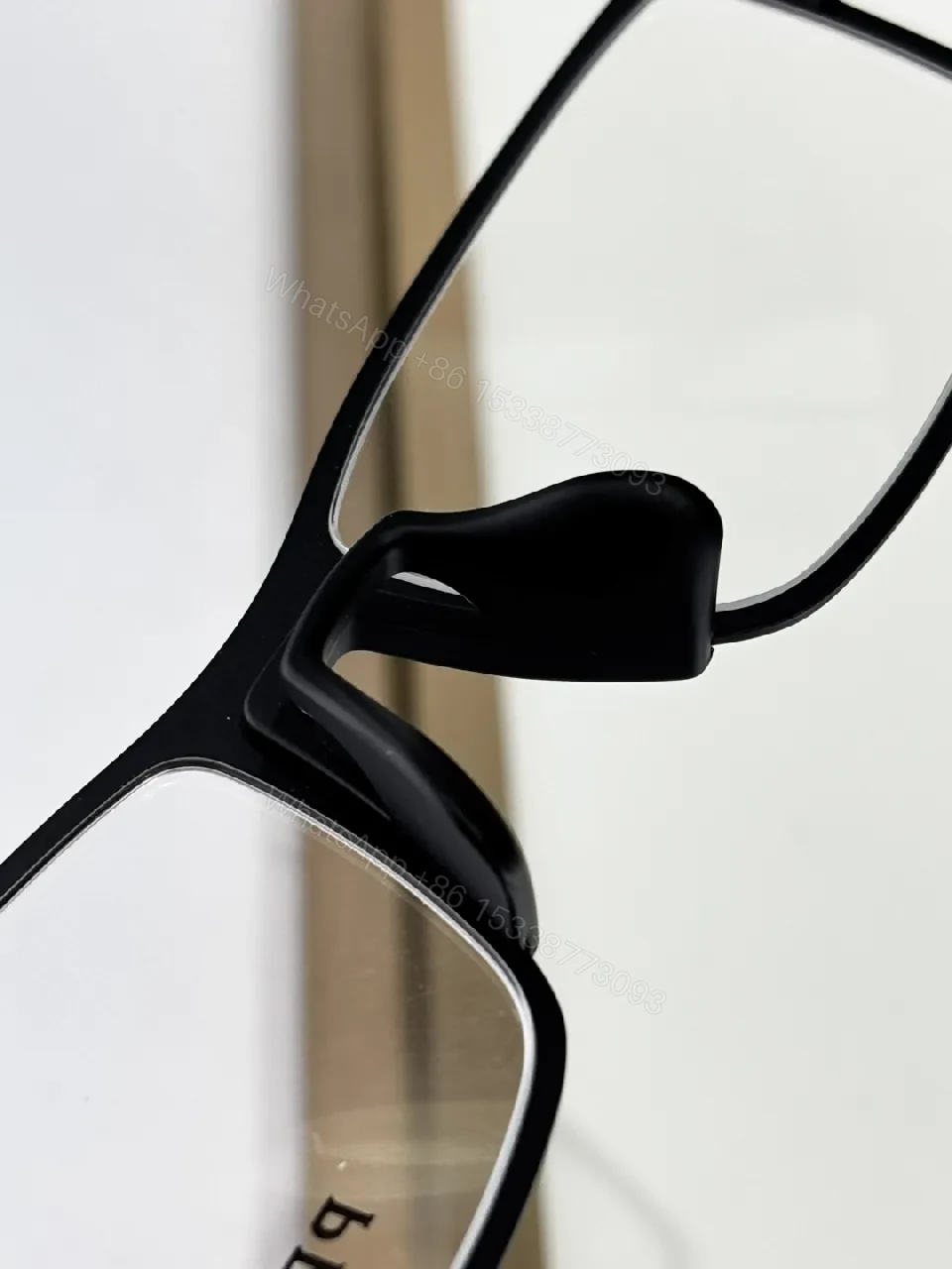 View 3 of Matte Black Acetate Frame with Red Accents Eyeglasses