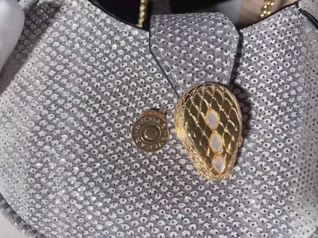 View 5 of Crescent Crystal Couture Handbag: Jewelry-Grade Sparkle