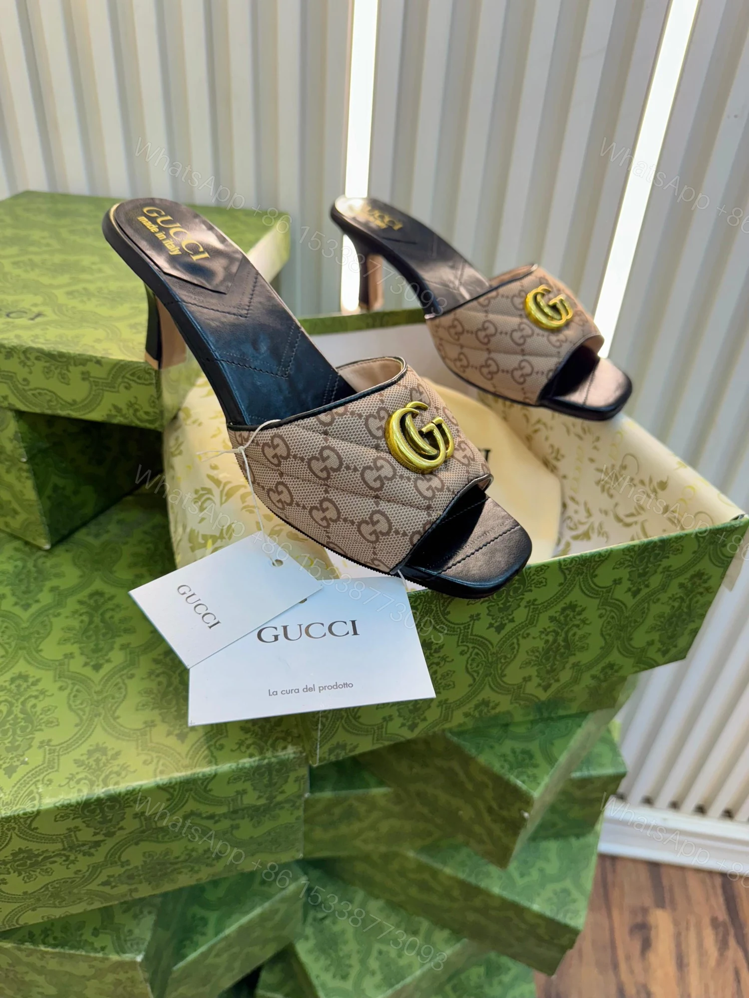 View 2 of FIRST COPY GUCCI HEELS FOR WOMAN