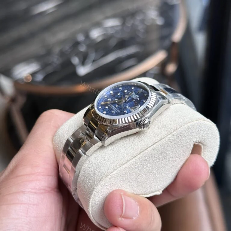 View 3 of Rolex Datejust 31mm Super Clone Women’s Watch 11 Blue Leaf Dial