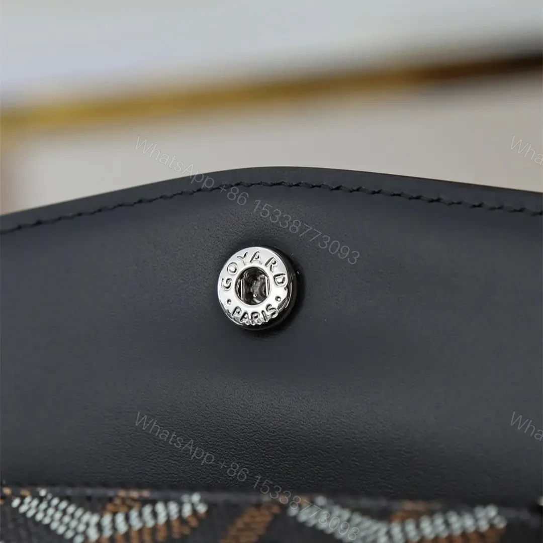 View 15 of 高仿Goyard*STGABR5拼色三折式錢夾錢包黑色免檢版