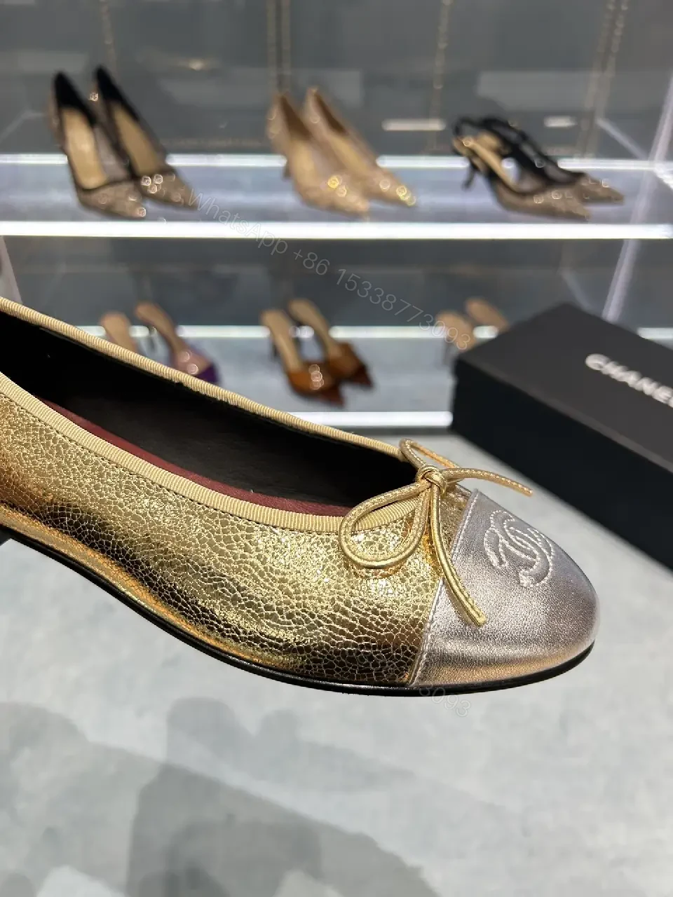 View 6 of Elegant Metallic Quilted Pumps — Comfortable All-Day Luxury