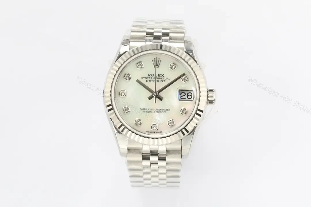 Rolex Datejust 31 Stainless Steel Fluted Jubilee Silver – Diamond 178274-0018 — view 1