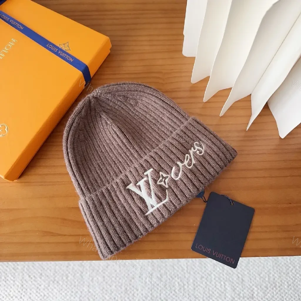 View 2 of Lux Knit Beanie — Cozy Warmth, Designer Embroidery, Modern Edge