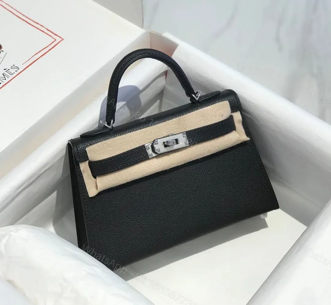 View 5 of HN MINI 20 BLACK EPSOM SILVER HARDWARE