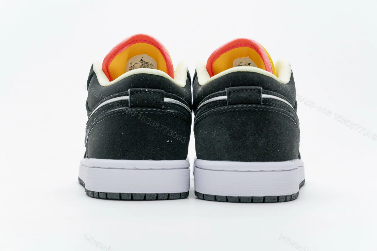 Air Jordan 1 Low Black Aurora Green Laser Orange CK3022-013 — view 2