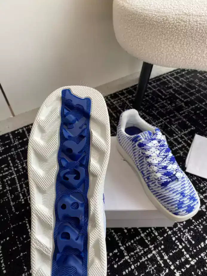 View 5 of BURBERRY CHECKED KNITTED SNEAKERS – BBR101