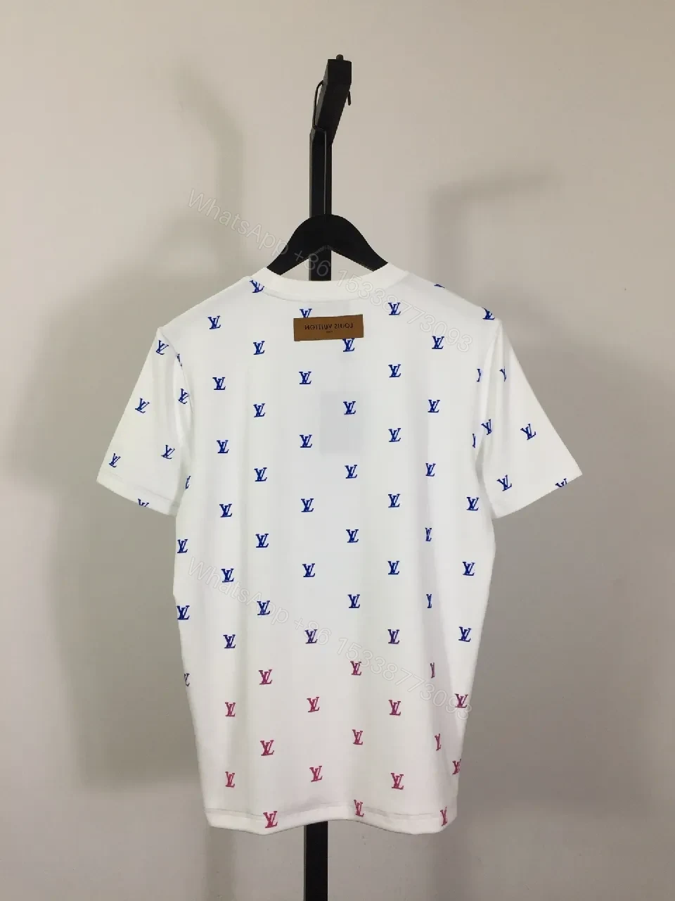 View 6 of White Monogram Tee: Subtle Luxe, Premium Cotton Knit Tee