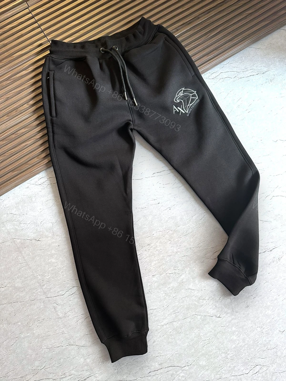 View 5 of First Copy Armani Exchange Premium Warm Trackpants for Men
