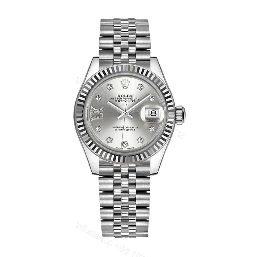Rolex Datejust 41 126334 Super Clone : Steel Fluted Bezel Silver Dial Jubilee — view 1