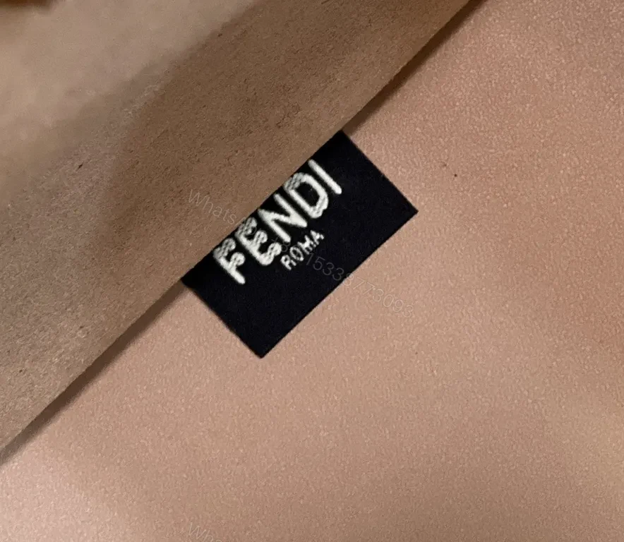 View 8 of Structured Minimalist Tote: Tan Leather, Fendi-Inspired Hardware