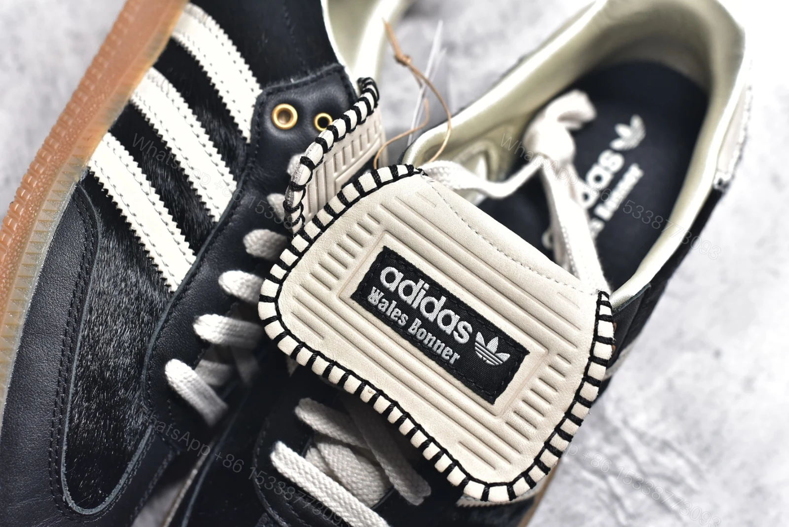View 6 of Adidas Samba Pony Tonal Wales Bonner Core Black