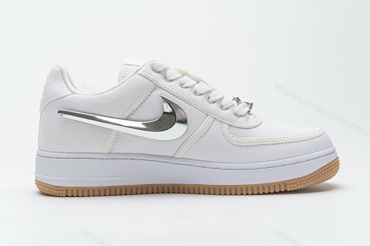 View 2 of Travis Scott x Nike Air Force 1“White” AQ4211-100