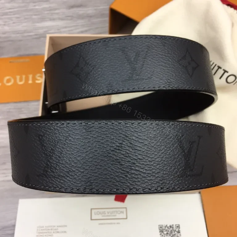 View 6 of Monogram Eclipse Belt: Two-Tone Luxury Belt with LV Buckle