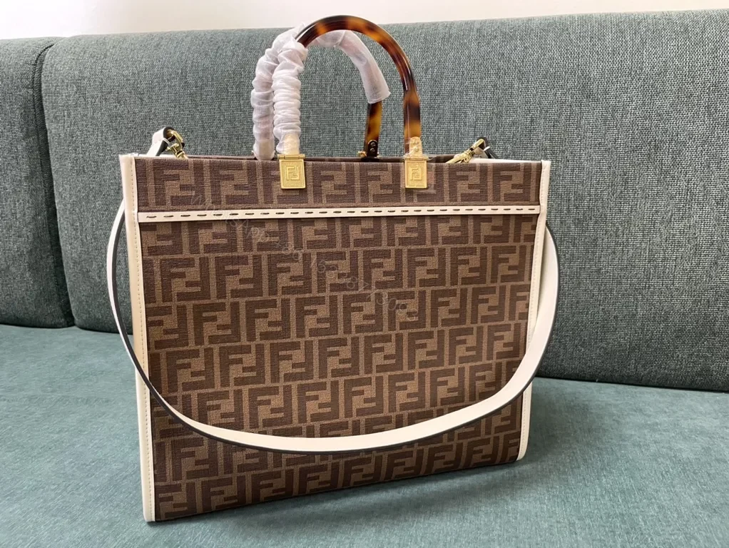 View 7 of Bold Fendi-Inspired Canvas Handbag: Modern Luxury