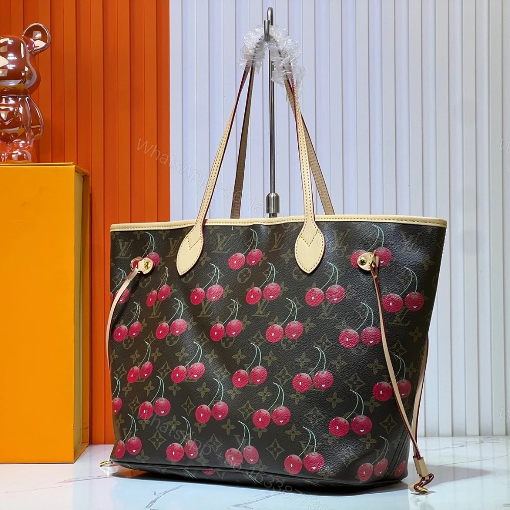 View 3 of LOUIS VUITTON X TAKASHI MURAKAMI MONOGRAM CERISE NEVERFULL MM BROWN 31CM M13263