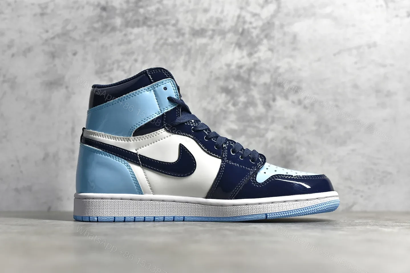 View 5 of Air Jordan 1 Retro High Blue Chill Reps