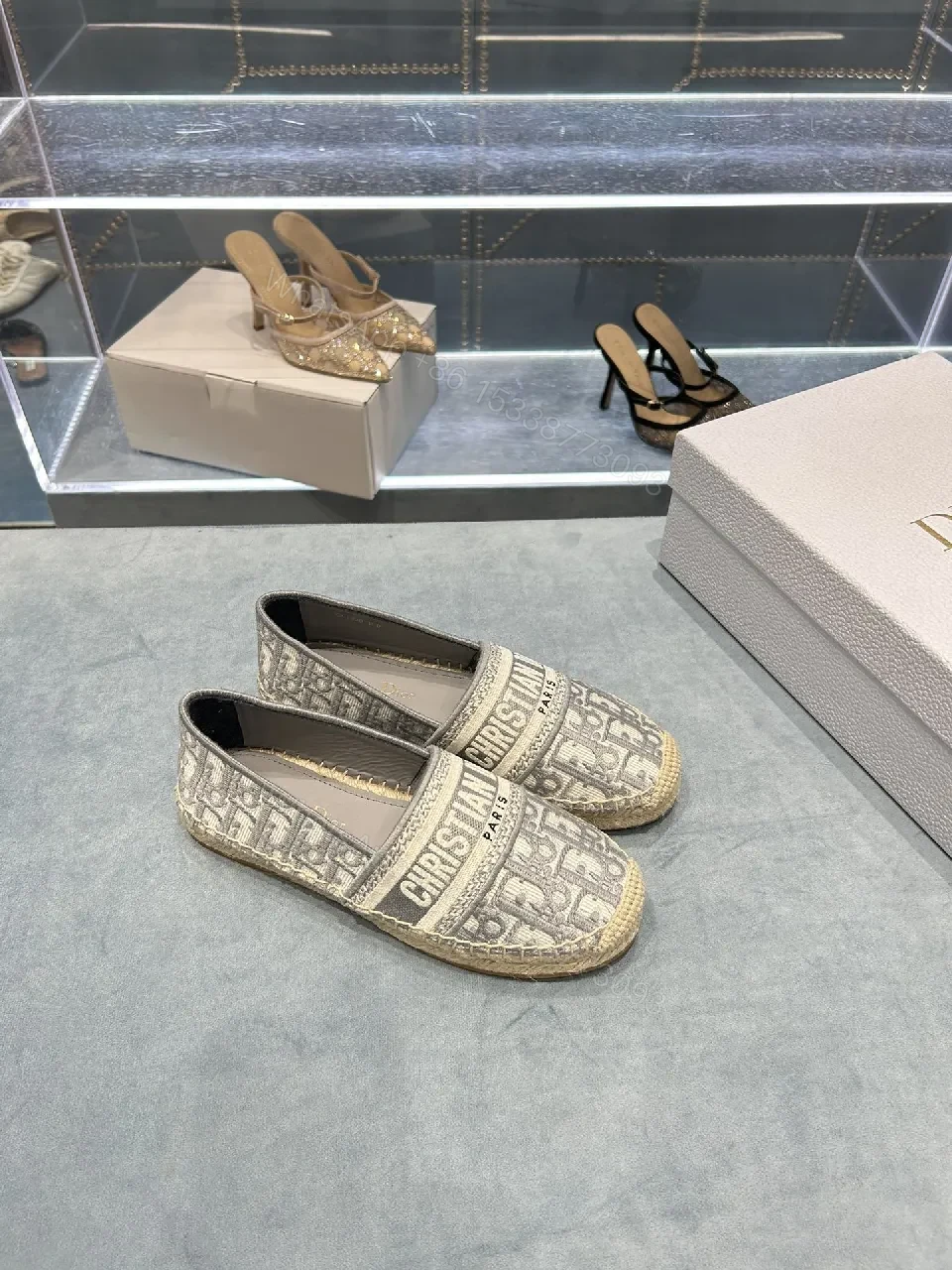 View 5 of Neutral Monogram Espadrille Sneakers: Lux Comfort