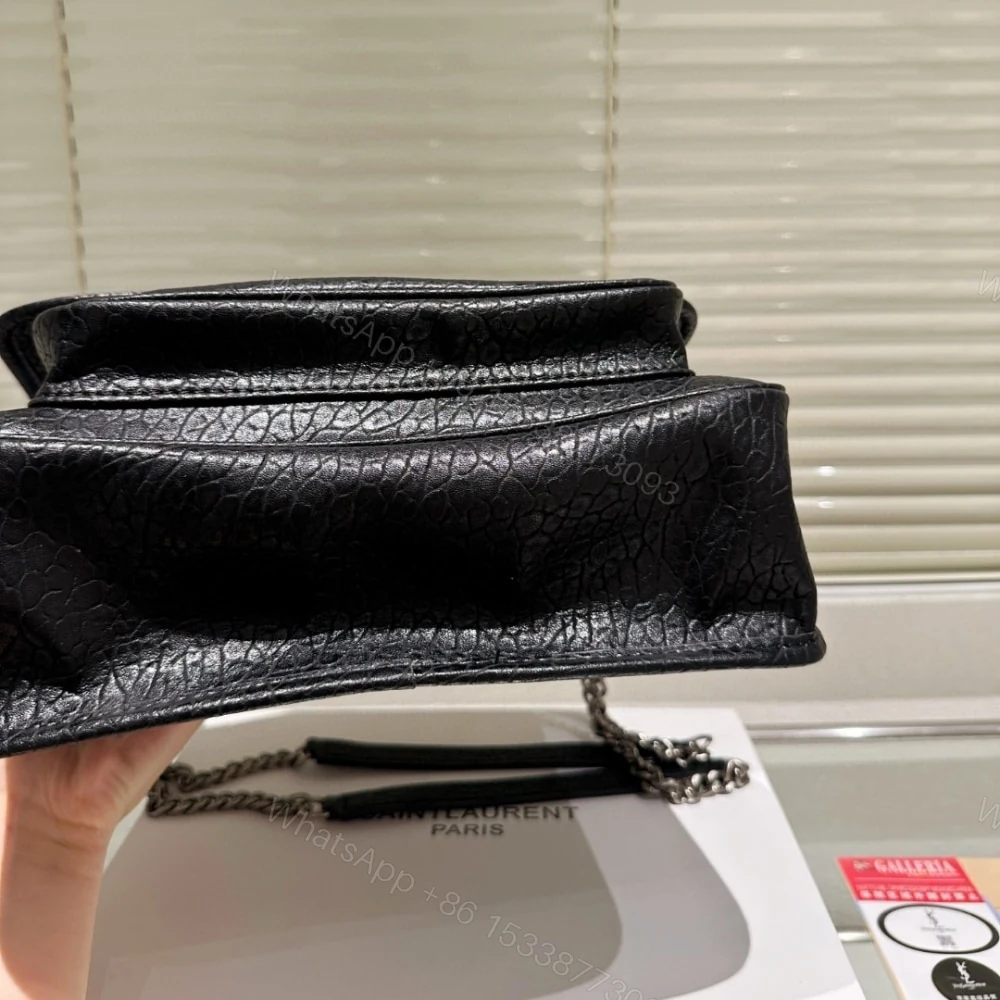 View 6 of Saint Laurent Niki Vintage Medium In Grained Black 28Cm 633178Aacia1000