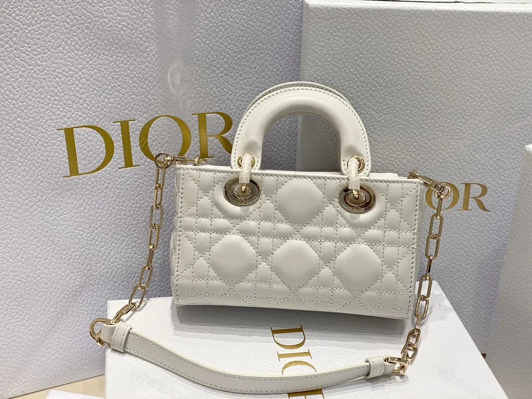 View 3 of Dior D-Joy Mini Bag White Super Quality Women’s Handbag 16.5x6x10cm