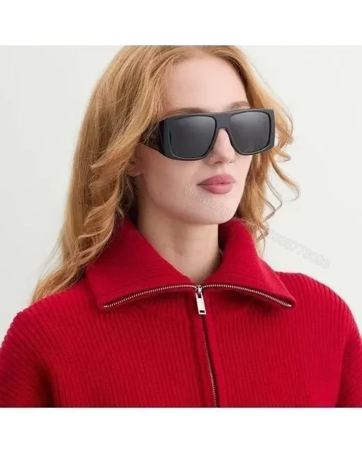 View 4 of Oversized Tortoiseshell Sunglasses: Signature Luxe Eyewear with Logo Details