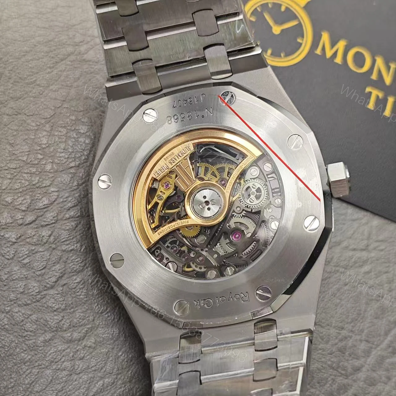 View 9 of SUPER SWISS CLONE AUDEMARS PIGUET SKELETON WATCH (2025 updated model)