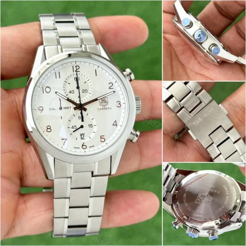 View 2 of Tag Heuer Carrera 1887 12Hr Dial Silver Chronograph