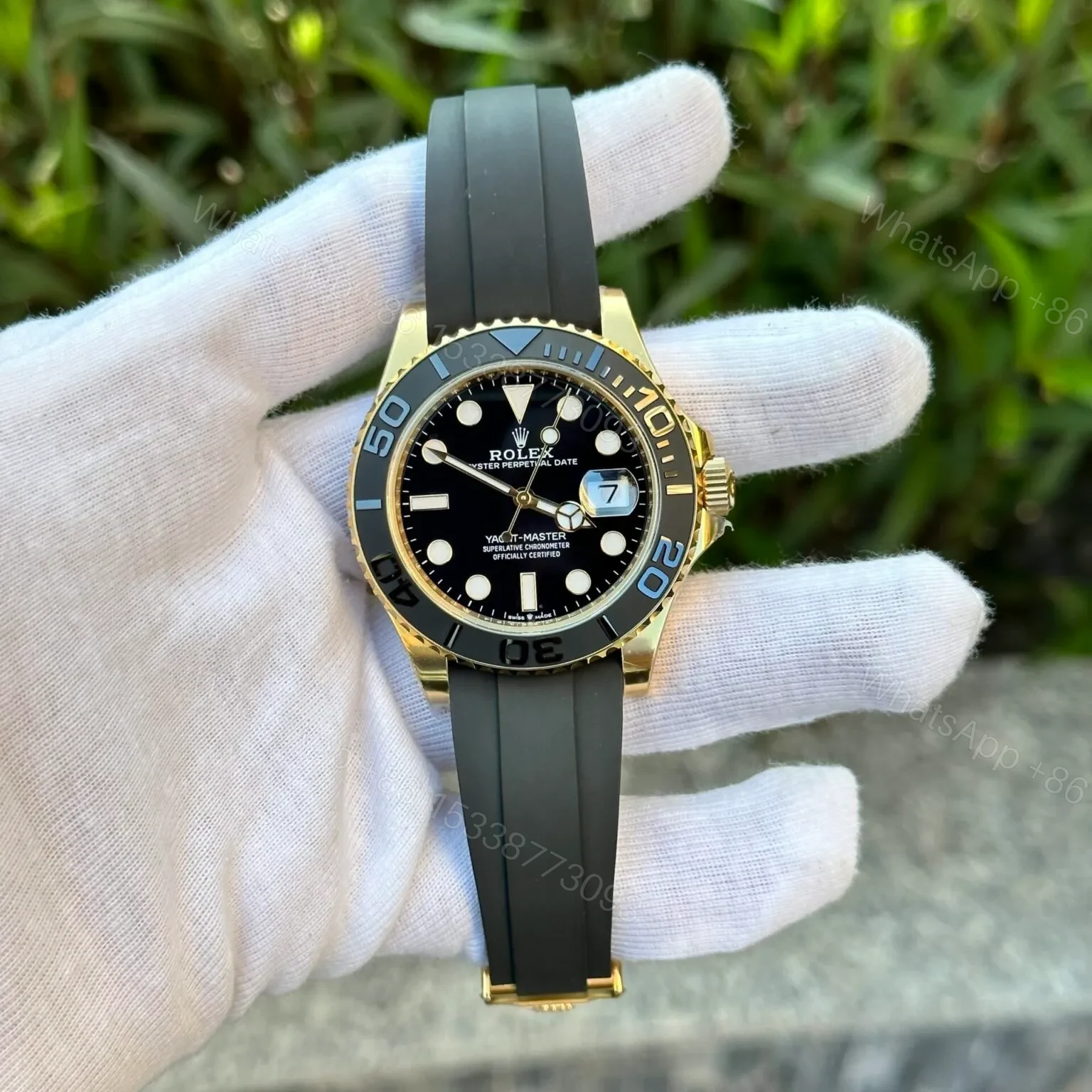 View 2 of Replica Rolex Yacht-Master Black Dial 226658