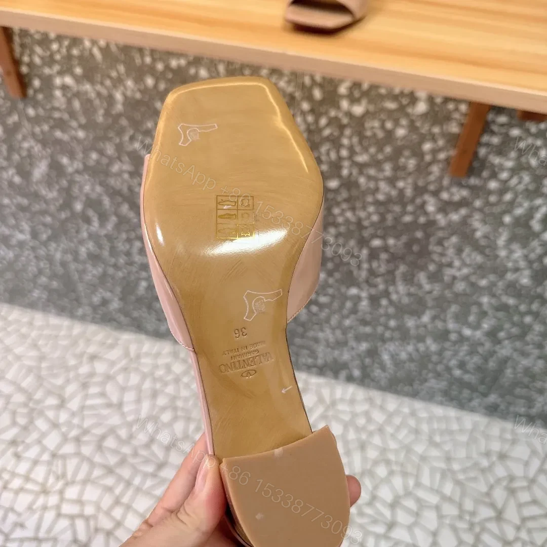 View 4 of Valentino Women Nude Patent Leather Heels