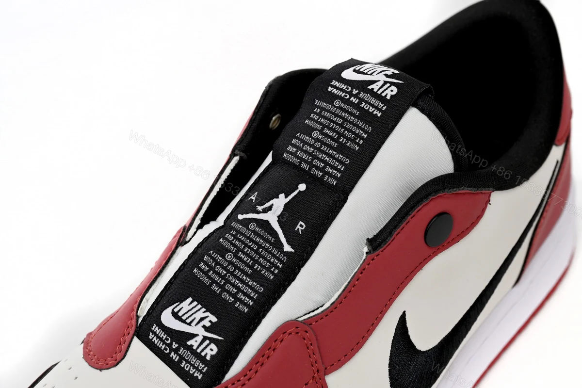 View 6 of Air Jordan 1 Low Slip WMNS NRG White Red BQ8462-601