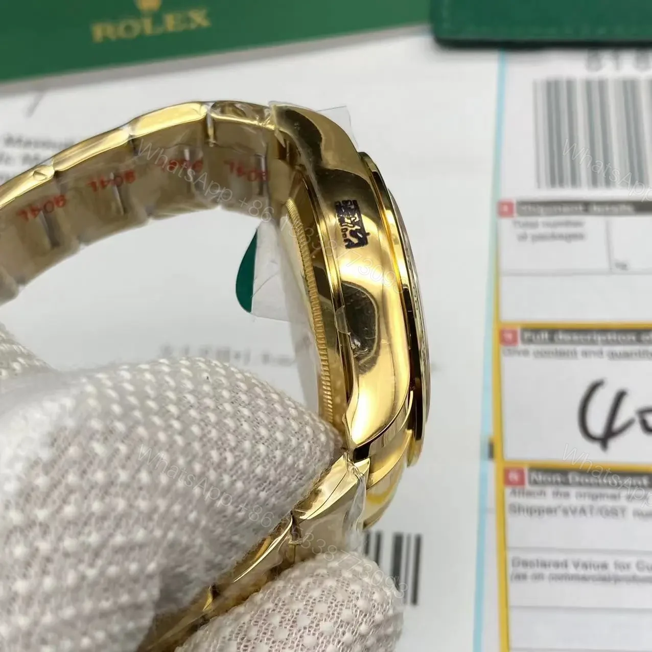 View 5 of Best Swiss Clone Replica Rolex Daytona Gold Black Dial