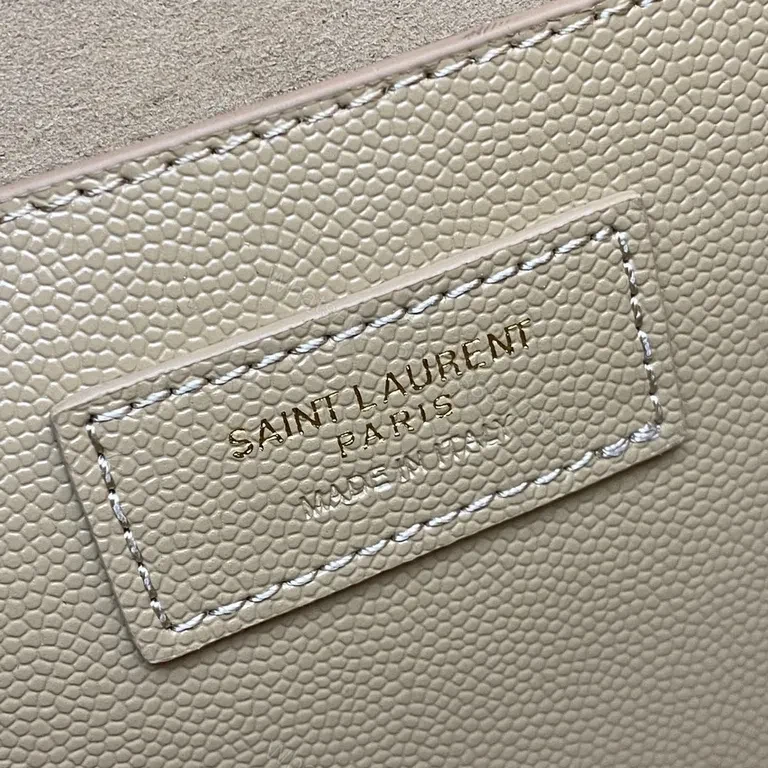 View 2 of Quietly Iconic Beige Calfskin Wallet-on-Chain by Saint Laurent