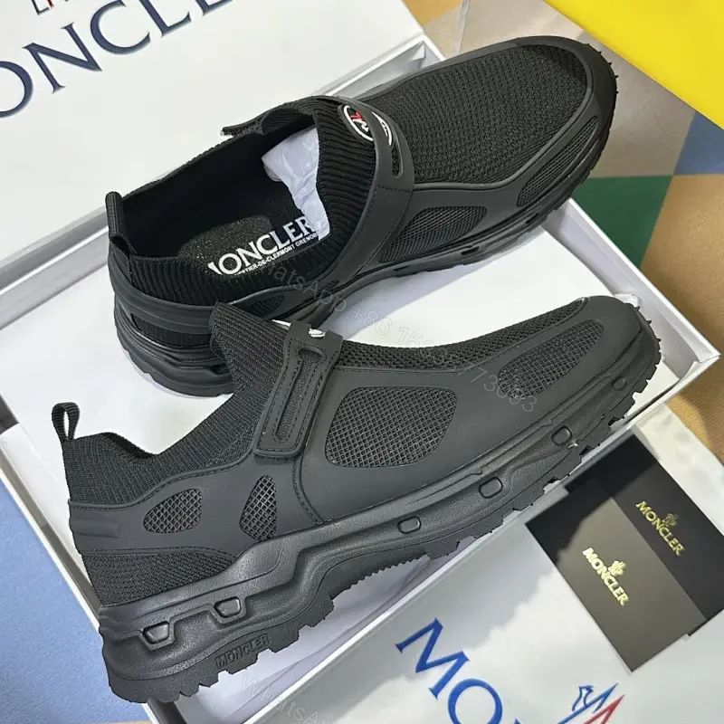 Monochrome Knit Slip-Ons: Rugged Comfort Sneaker — view 1